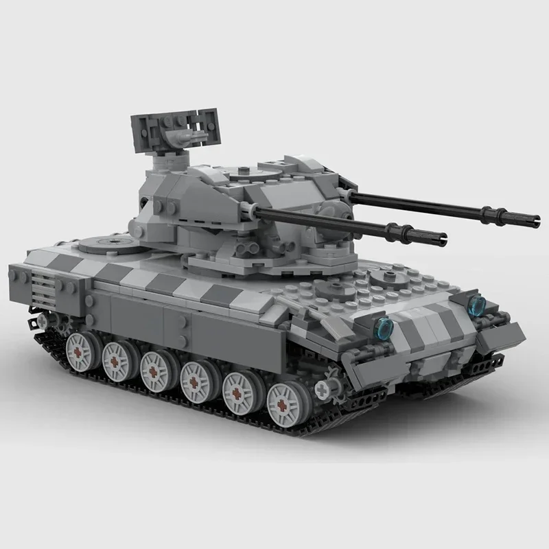 Militaire voertuigen Model Moc Bouwstenen Slagveldtanks Technologie Modulaire blokken Geschenken Kerstspeelgoed DIY-sets Montage