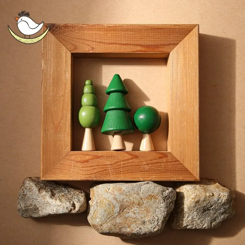 Houten Bos Macarons Montessori Speelgoed Nordic Baby Massief Houten Blok Bouw Speelgoed Waldorf Stapelen Stenen Blokken Montessorri