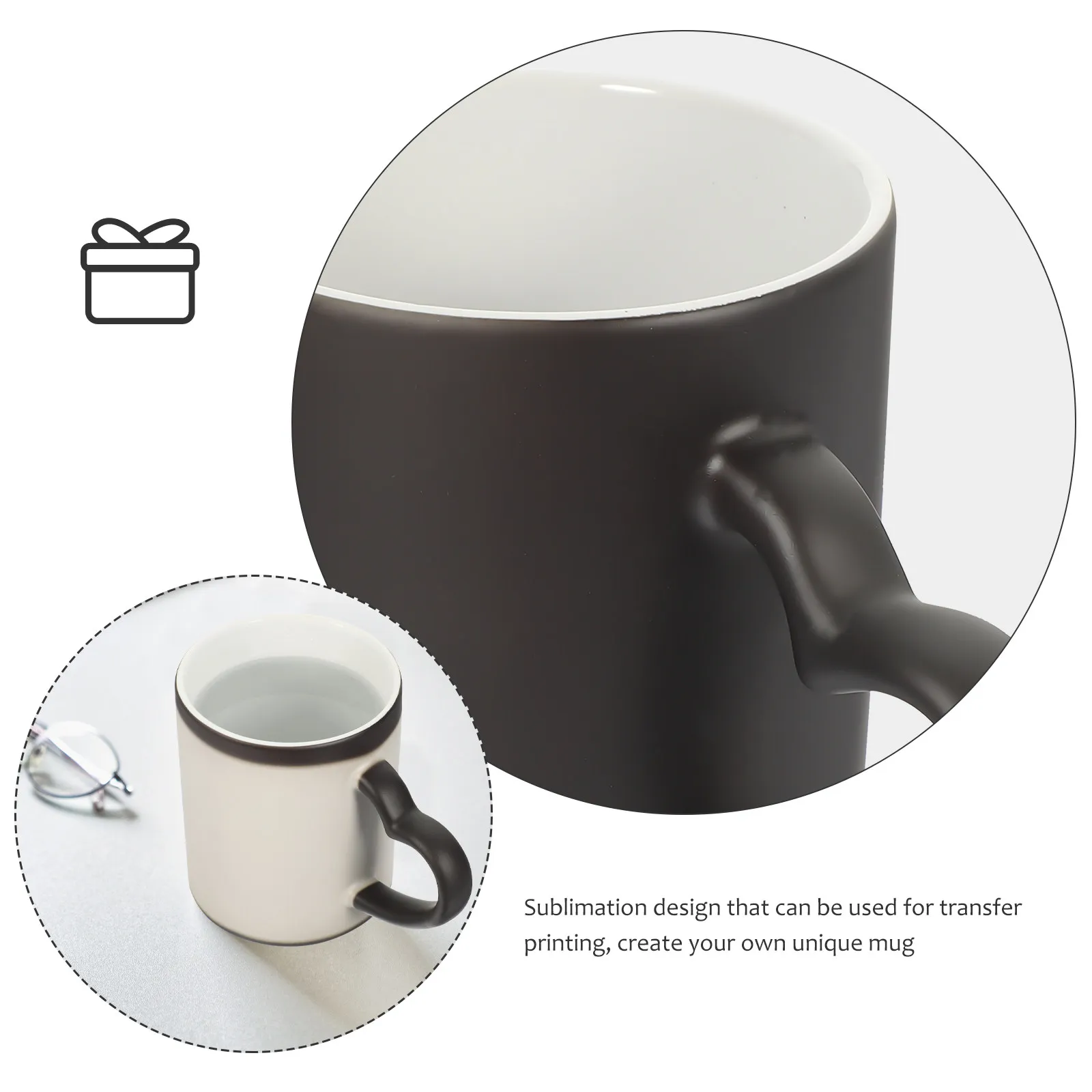 

Керамическая кружка с изменением цвета при нагреве, сублимационная кружка для переноса изображений, персонализированный подарок, сублимационные кружки