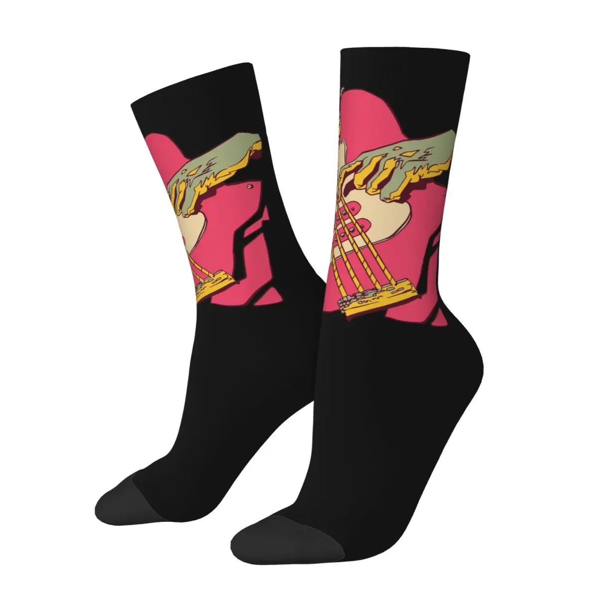 

Bass Guitar, Bassist Socks Harajuku Sweat Absorbing Stockings All Season Long Sock Accessories for Man's Woman's Christmas Gifts