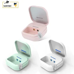 Kablosuz Mini Diş Fırçası Sterilizatörü USB Şarj 320 mAh Mavi Işık UV Dezenfektan Temizleyici Şarj Edilebilir Diş Fırçası Kurutma Kutusu