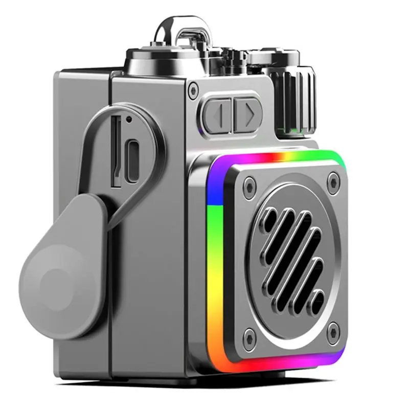 

Беспроводная Bluetooth-колонка с RGB-подсветкой — мощная уличная аудиосистема с настольным сабвуфером