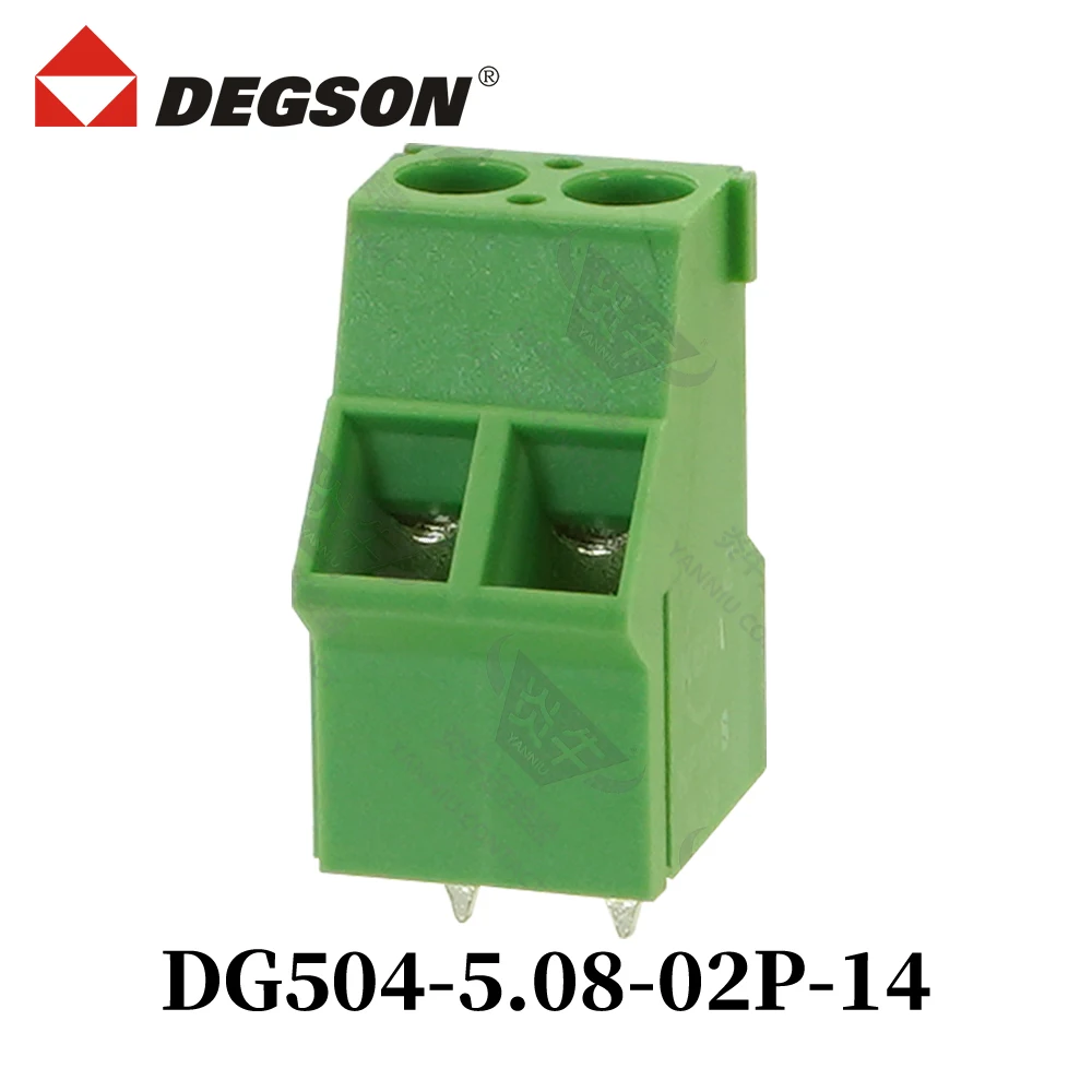 10Pcs DEGSON DG504-5.08-04P-14-00ZH Screw Connector PCB Terminal Blocks KFDG504 2P-12P UL94V-0 Phoenix Contact 20A 400V