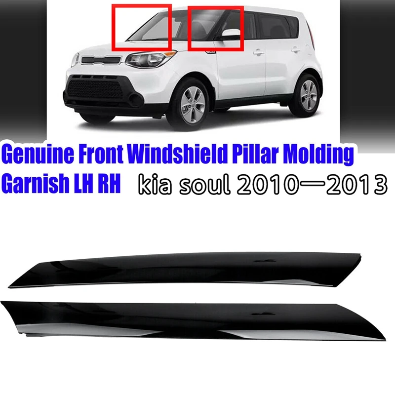 Garniture de pilier de pare-brise extérieur, garniture de moulage extérieur pour Kia Soul 86180-2K500 de 2010 à 2013