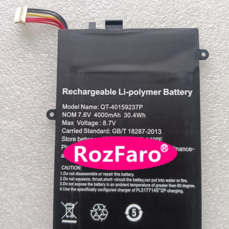 RozFaro QT-40159237P NV-3270145C-2S ل DICLE Cilckbook D15 D15E D17 بطارية الكمبيوتر المحمول ل Morsiner A15S ل EXO الذكية XL2 F1345 #2