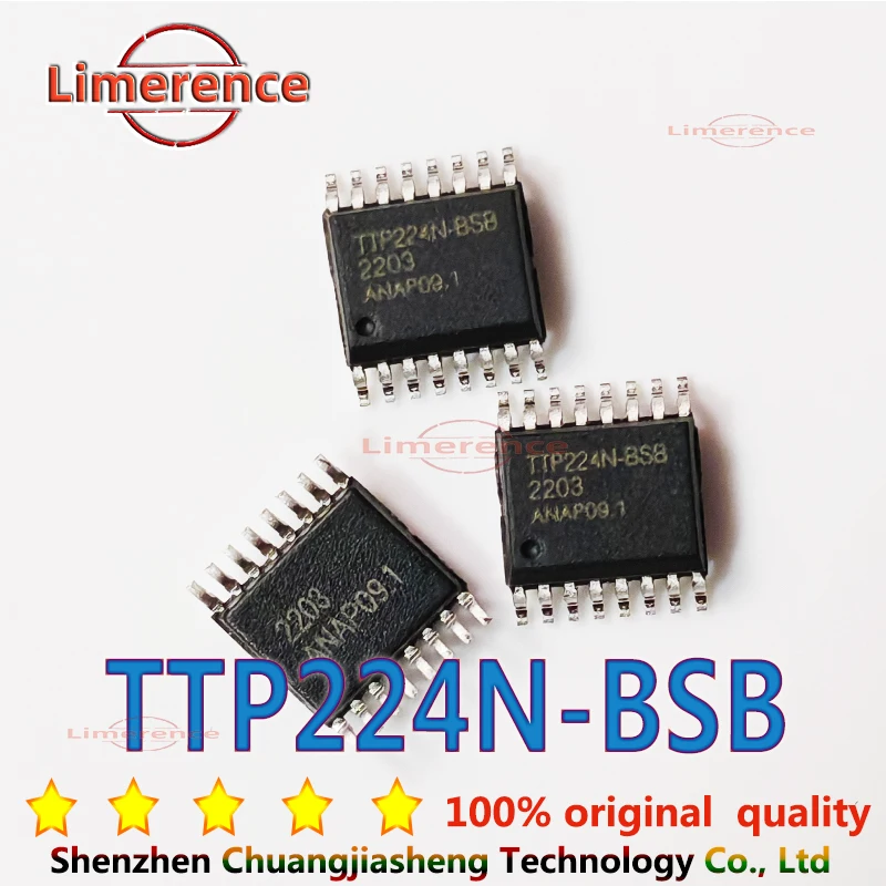 10PCS TTP224-BSB SSOP-16 TTP224 SSOP TTP224N-BSB TTP224N SMD