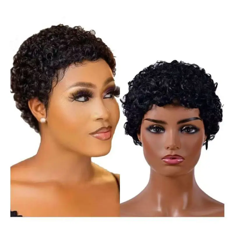 

Jet Black Kinky Curly Wig 4”, Heat - Resistant & Breathable, Suitable for Cultural & Daily Looks