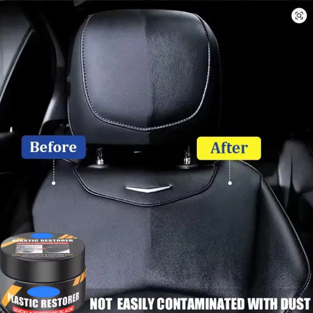 Car Plastic Restorer Back To Black Gloss Plastic Renovator Cleaning Polish Longlasting Restore Coating Products Leather Aut W7Z8
