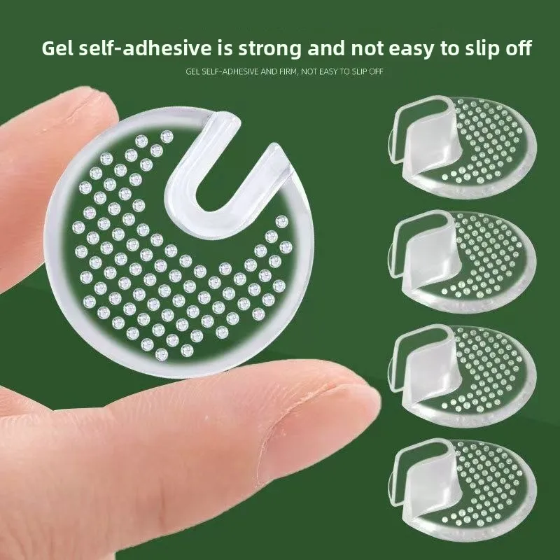 Transparent Silicone Forefoot Cushion Toe Clip Pads Pain Relief Insoles Fit Flip Flops Sandals