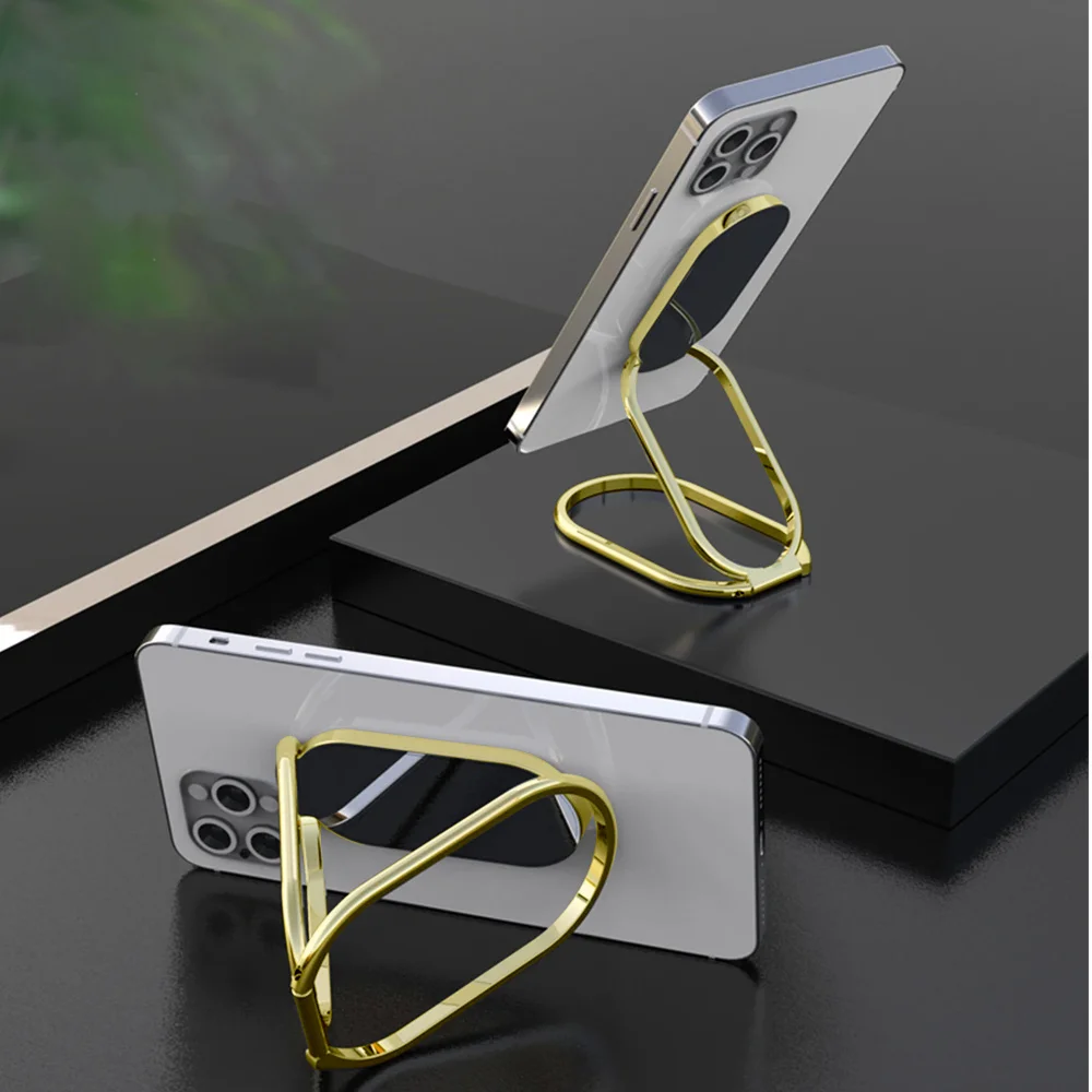 Uchwyt na pierścień Wielofunkcyjny, obrotowy, metalowy, składany uchwyt na telefon komórkowy. Leniwa naklejka z tyłu. Uchwyt z klamrą. Telefon komórkowy. Tablet — zdjęcie 5