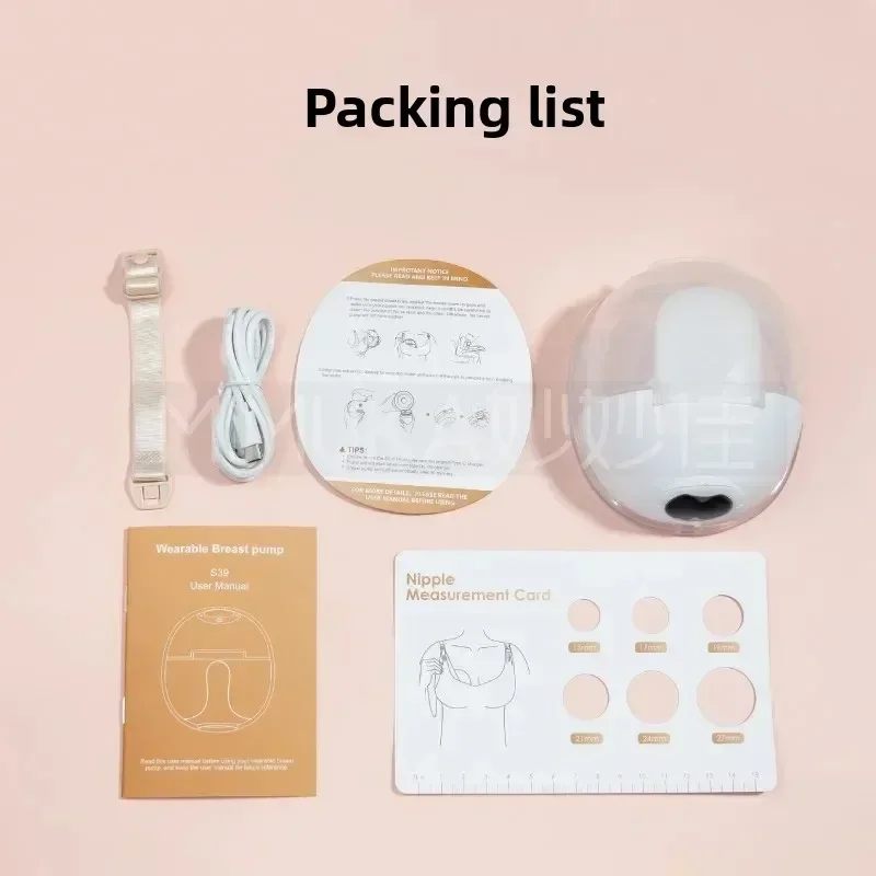 

Moms High Suction Wearable Breast Pump Invisible Integrated Double Electric Breastfeeding Pump with Storage Bottlesrage Bottles