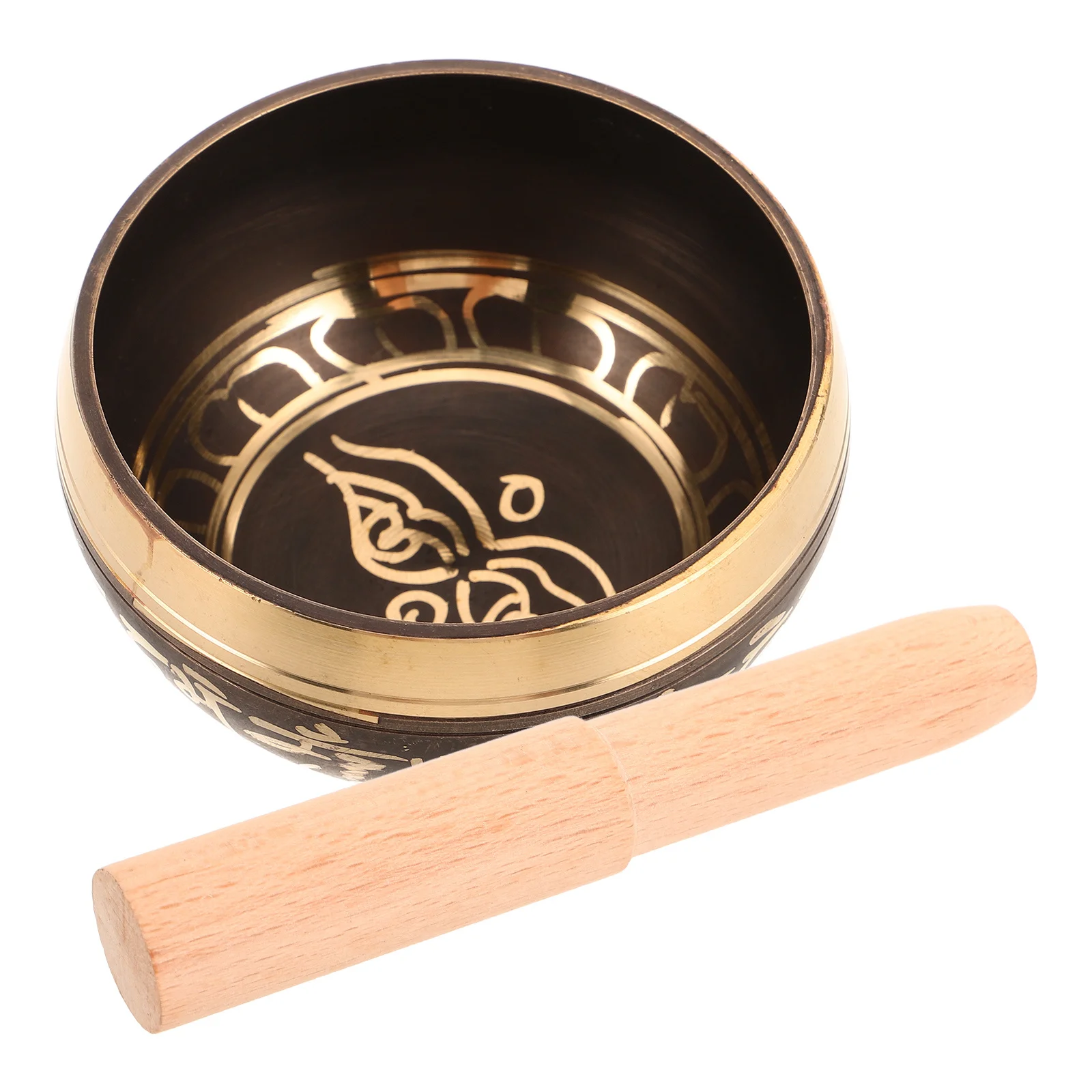 

1 set 1 Set Buddha Singing Bowl Copper Nepal Tibetan Sound Bowl For Yoga Meditation Decorative Metal Chanting Instrument