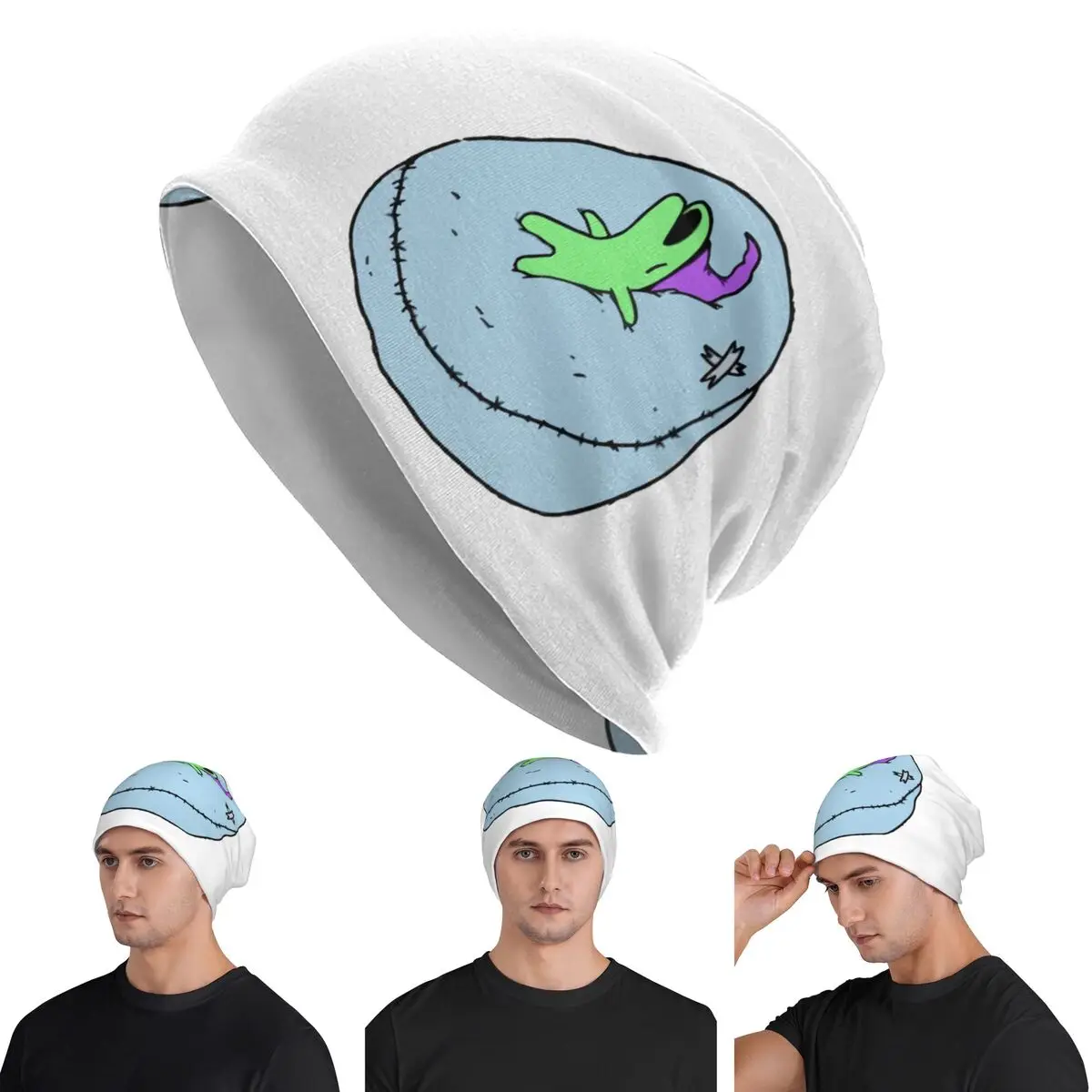 Glep Sleeping Smiling Friends Skullies Beanies Hats Warm Autumn Winter Outdoor Cap Knitted Bonnet Caps for Men Women Adult