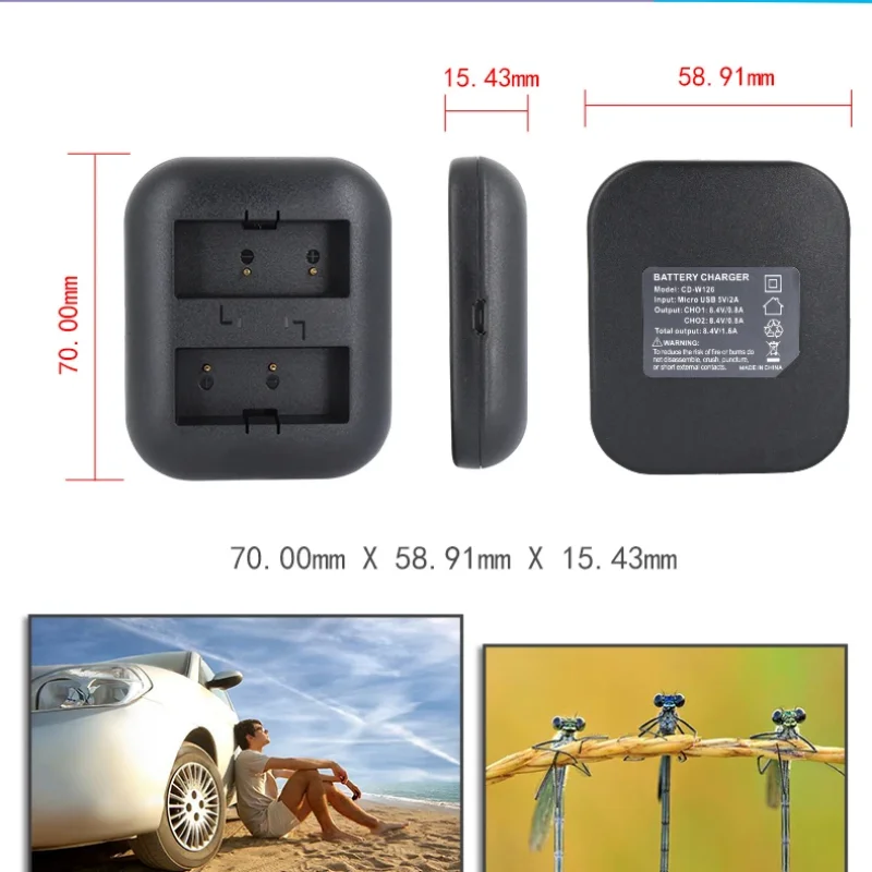NP-W126 LED USB Dual Charger NP W126 NPW126 per FUJIFILM X100V X-T200 X-T100 X-T3 X-A2 X-A7 X-E2 X-E3 X-H1 accessori per fotocamere
