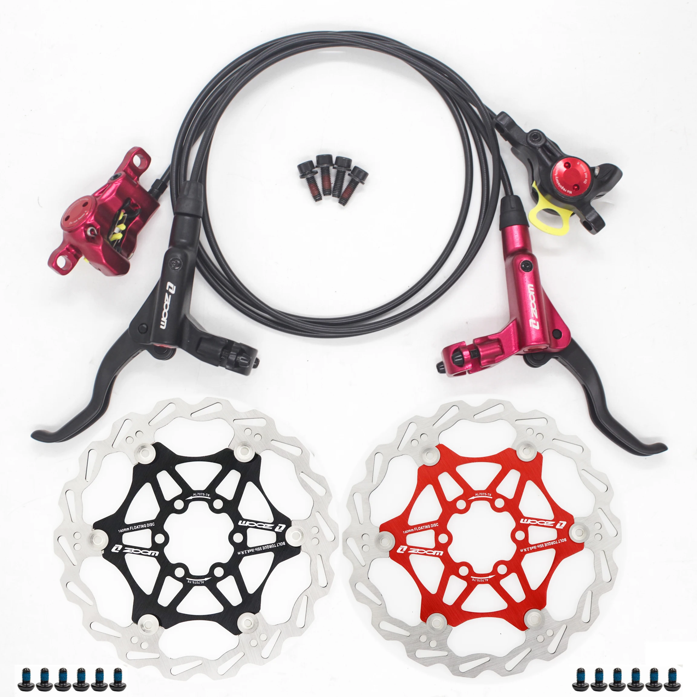 ZOOM HB-875 Bike Brake mtb Hydraulic Disc brake  M395 MT200 left front right rear  800/1400MM