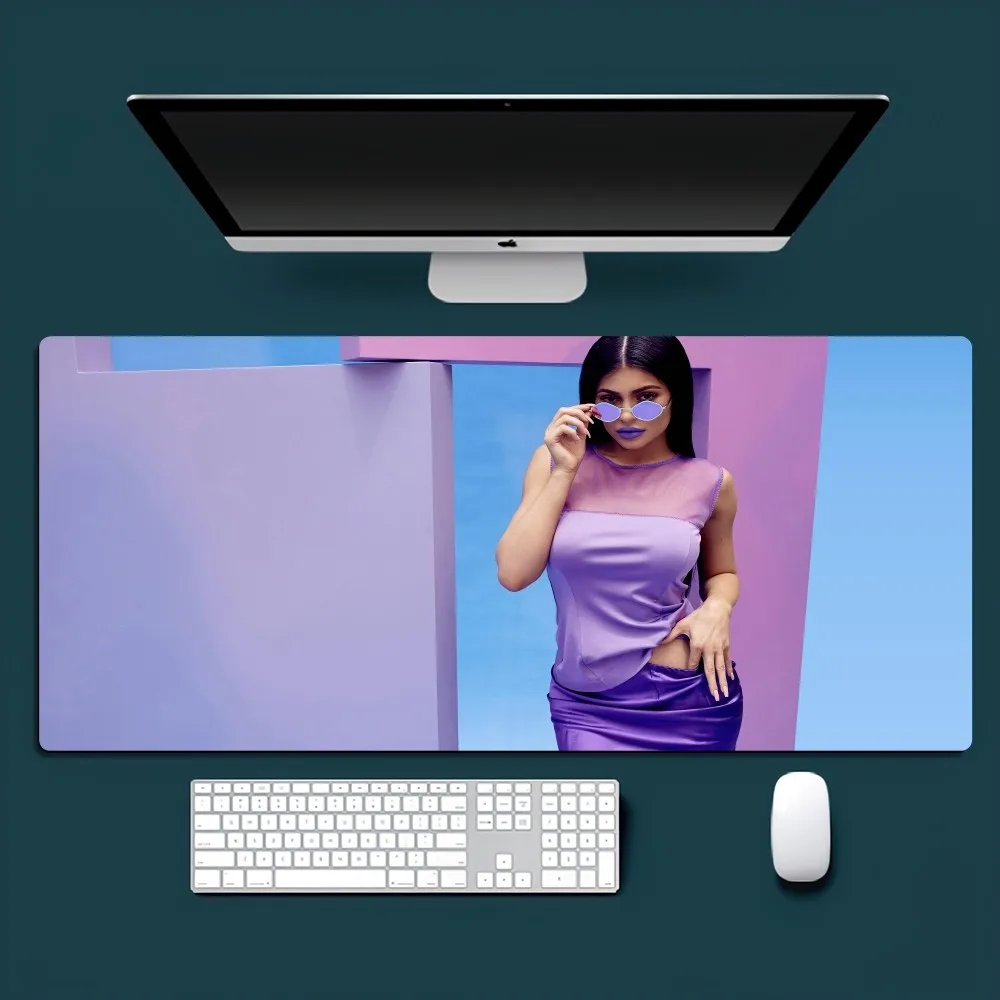 Model K-Kylie J-Jenner Sexy Mousepad Office Small Large PC Computer Keyboard Mouse Game Rubber Anti-Slip Mice Mat Big