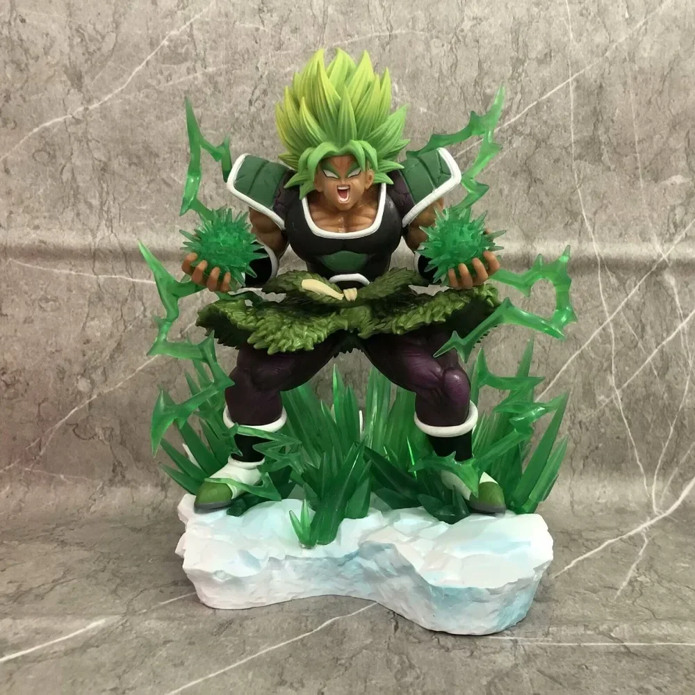 

25CM Dragon Ball GK Furious Broly Battle Scene Special Effects Wholesale Animation High Value Model Ornaments