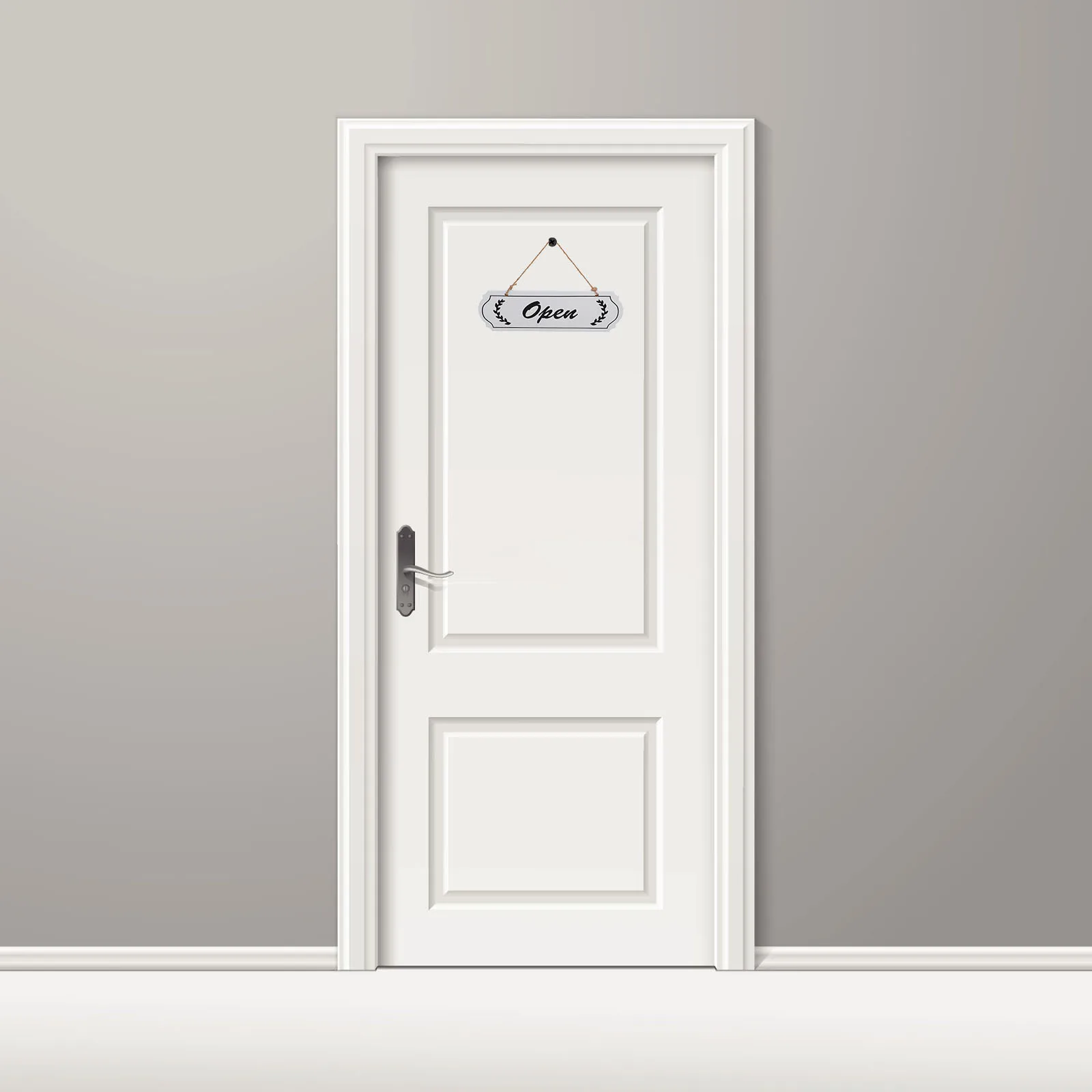 

Nordic Minimalist Wooden Door Sign Open Close for Business Shops Elegant Design Outdoor Display Easy Installation