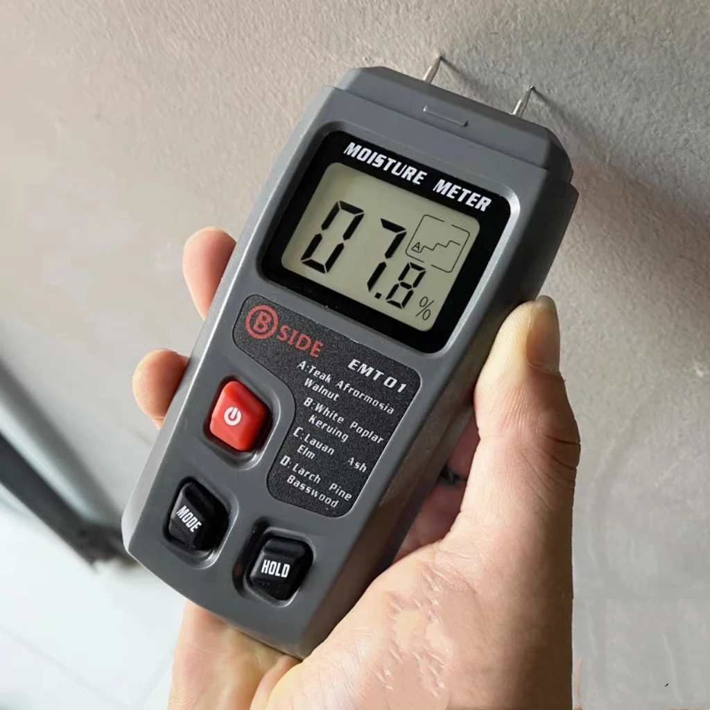 Wood Moisture Tester, Moisture Meter, Moisture Content And Humidity Detector, Humidity Measuring Instrument