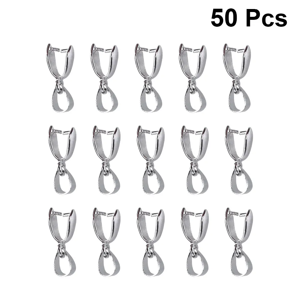

50 pcs 20Mm Metal Pinch Clasp Buckle Connector For Beads Pendant Diy Jewelry Making Accessories Copper White Gold Durable