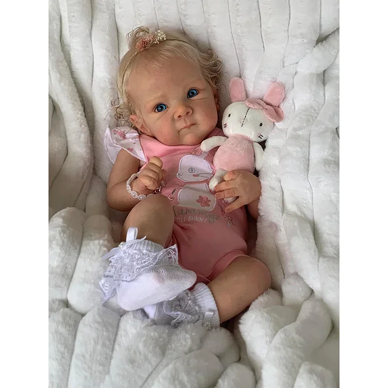 19inch Silicone Reborn Baby Doll Bettie Newborn Baby Size Hand Painted 3D Skin with Visible Veins muñecas bebe Reborn para niñas