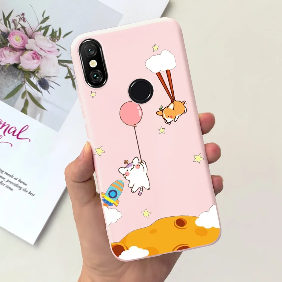 حافظة رائد فضاء لطيفة لهاتف Xiaomi Redmi Note 5 6 Pro غطاء من السيليكون الناعم لهاتف Xiaomi Redmi Note 6 Pro Funda Note6 Note5 المصد #4