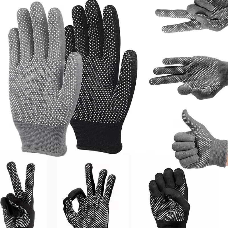 

Nylon Dotted Work Gloves Lightweight Breathable Durable Anti Slip Wear Resistant Outdoor Cycling Fishing Camping Safety Gloves