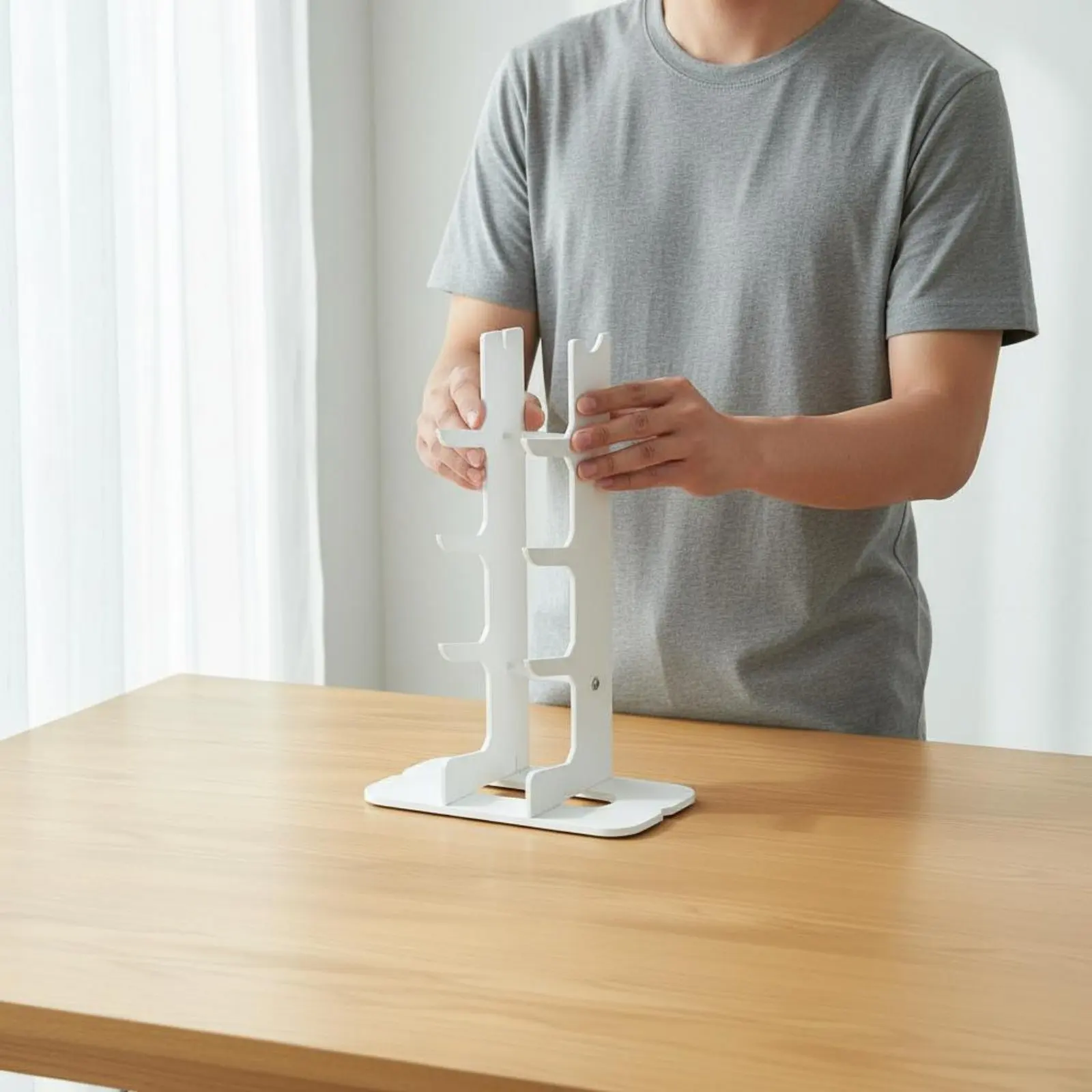 

Folding Blade Display Rack Keeps Knives Organized Folding Blade Storage Stand Sleek Modern Design Angled Slots for Hobbyists