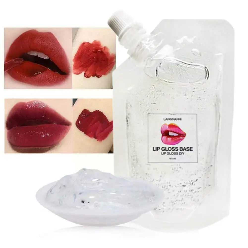 50ml Clear Lip Gloss Base Gel Lip Glaze Material Odorless Moisturizing Versagel Lipgloss Base For Diy Lip Gloss Kit