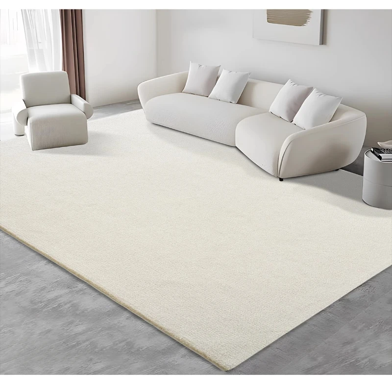 Carpet living room solid color handmade, blended modern minimalist light luxury high-end bedroom bedside blanket