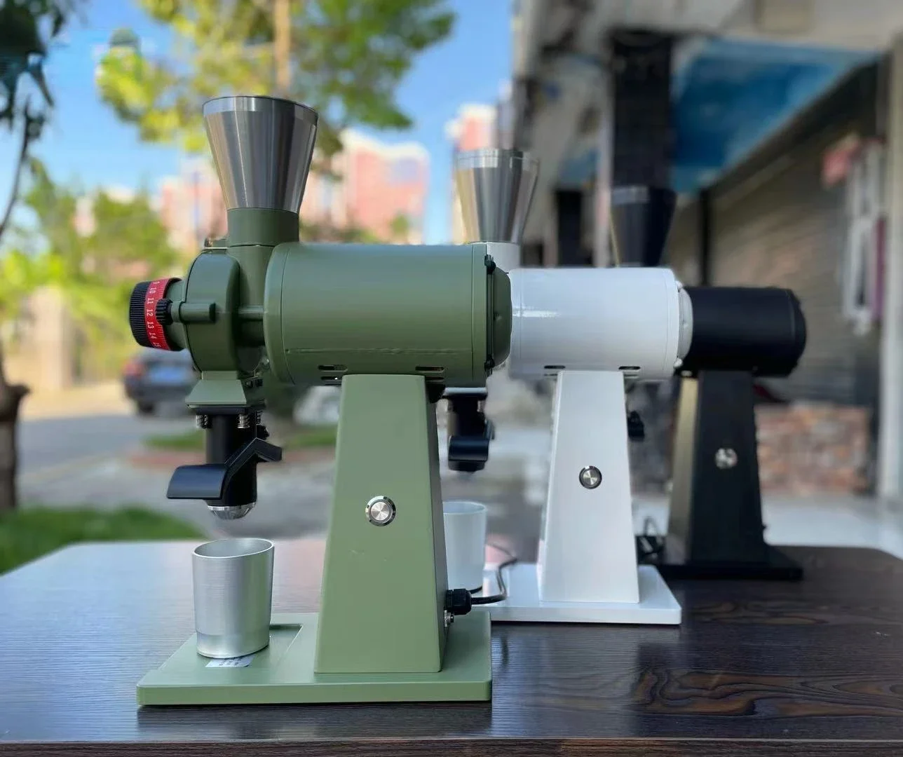 سبائك التيتانيوم سكين مسطح 90 مللي متر اسبريسو طاحونة اليد صب SOE القهوة طاحونة الكهربائية التجارية الشاي طاحونة 400 واط