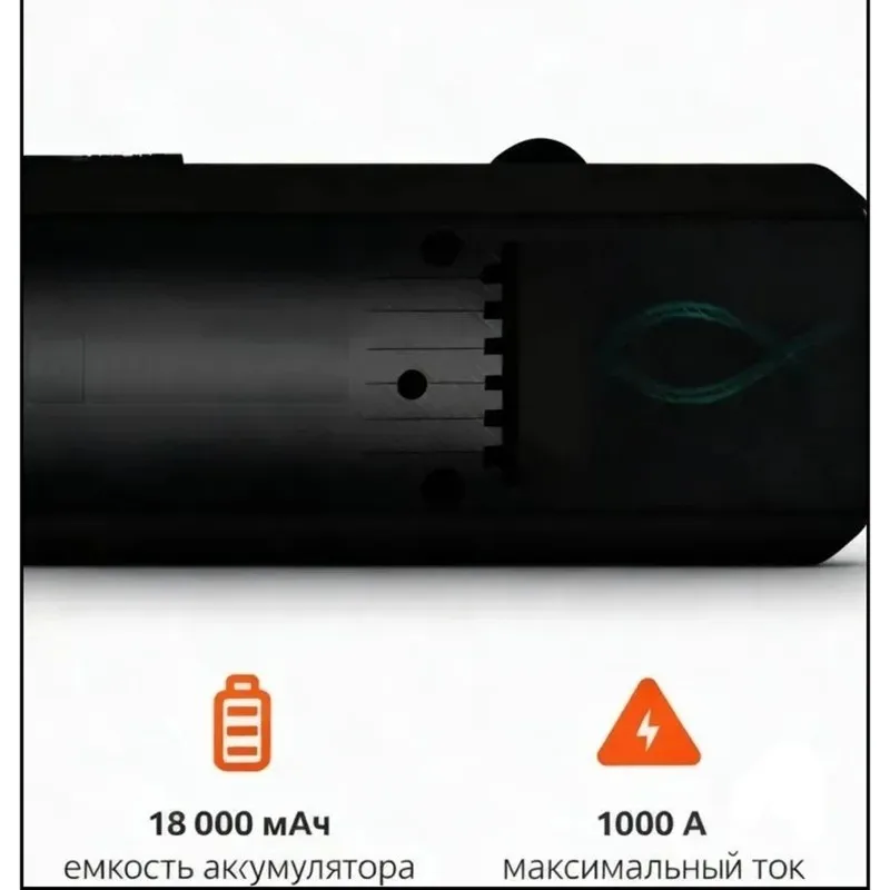 Portable Car Battery Booster 1000A Peak Current, 18000Mah Jump Starter Power Bank For Cars, Suvs And Motorcycles