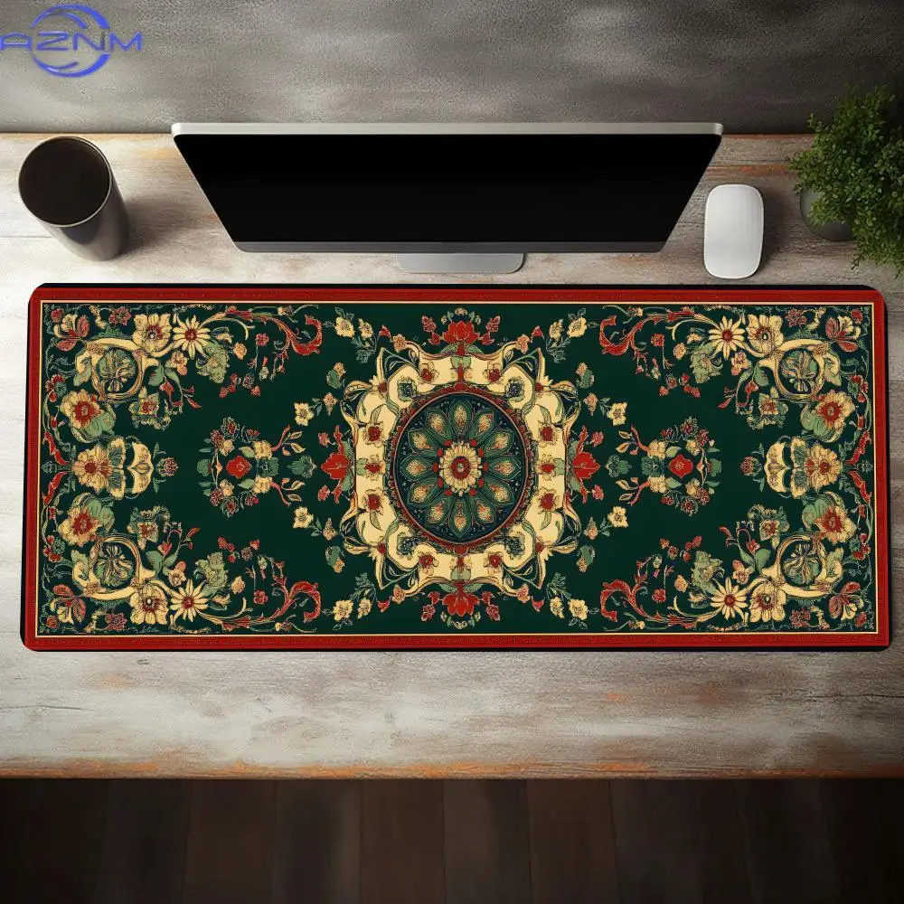 Persian style Mouse Pad XL large PC gaming machine rubber non-slip lock edge gaming speed keyboard pad office expansion desk pad
