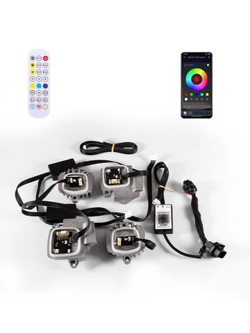 Модуль RGBW DRL LED Для BMW M3 M4 G22 G23 G26 G80 G82 430i M440i, Лазерные Фары, Дневные Ходовые Огни, 3400 Лм, 12В
