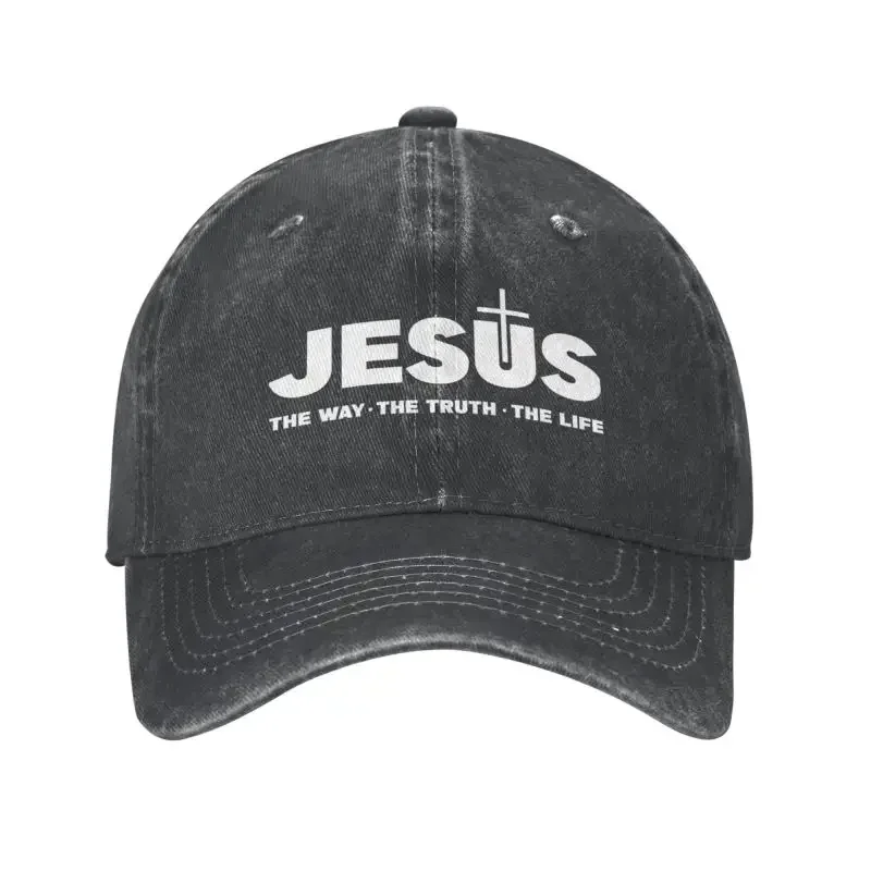 Punk Unisex Cotton Jesus Christ The Way The Truth The Life Baseball Cap Adult Religion Christian Faith Adjustable Dad Hat