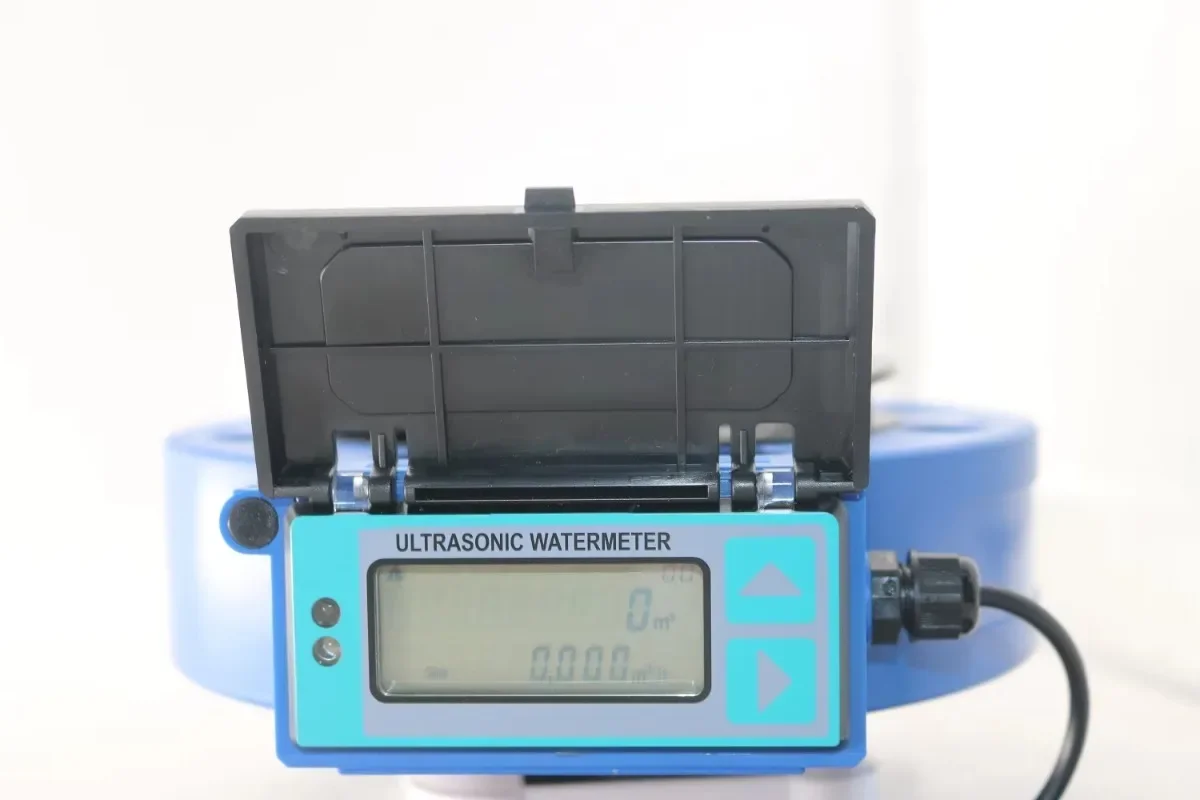 DTI-T3 Sandwich Ultrasonic Water Meter  TEREN Digital well Water Flow Meter Battery Power Supply water meter