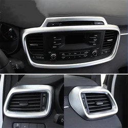 WELKINRY For Kia Sorento Prime UM 3rd Generation 2015-2020 Car Console Navigation Screen Air Conditioning Vent Outlet Trim