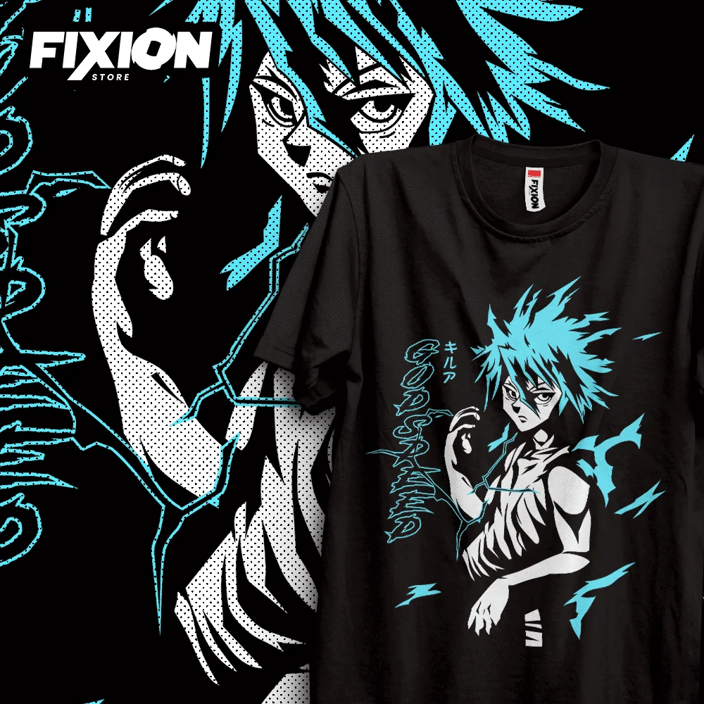 

Аниме футболка Hunter X Hunter-Killua-NEW Diciembre! Манга-тройник