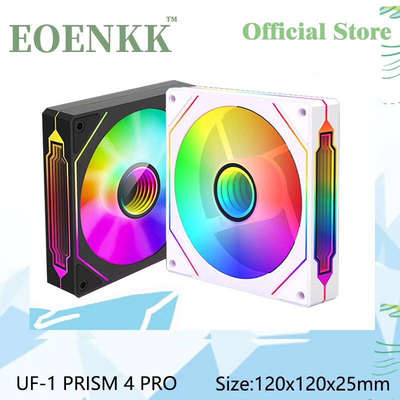 

UF-1 PRISM 4 PRO Computer Chassis Fan 12cm ARGB 4 Pin PWM CPU Quiet Fan