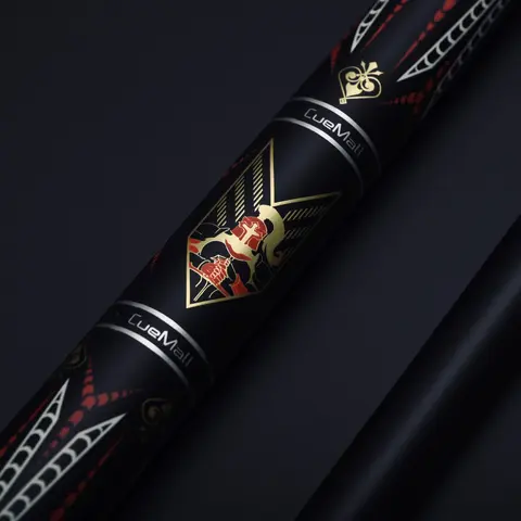 Palillo de billar profesional de fibra de carbono: taco de billar de 58 pulgadas con punta profesional multicapa de 12,5 mm |   Baja deflexión, liberación rápida