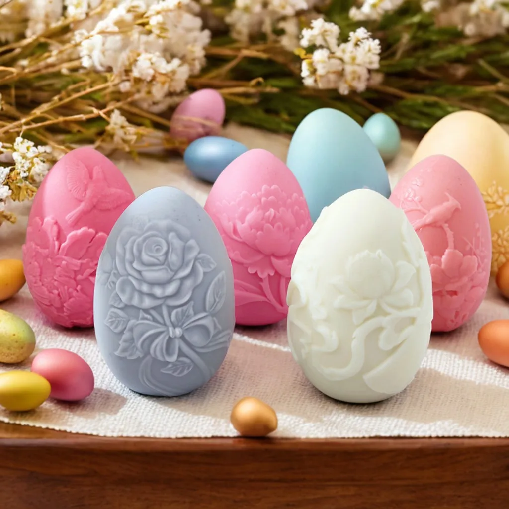 Ostern Kerze Silikon Form DIY Pfingstrose Ei Aromatherapie Kerze Dropping Gips Form