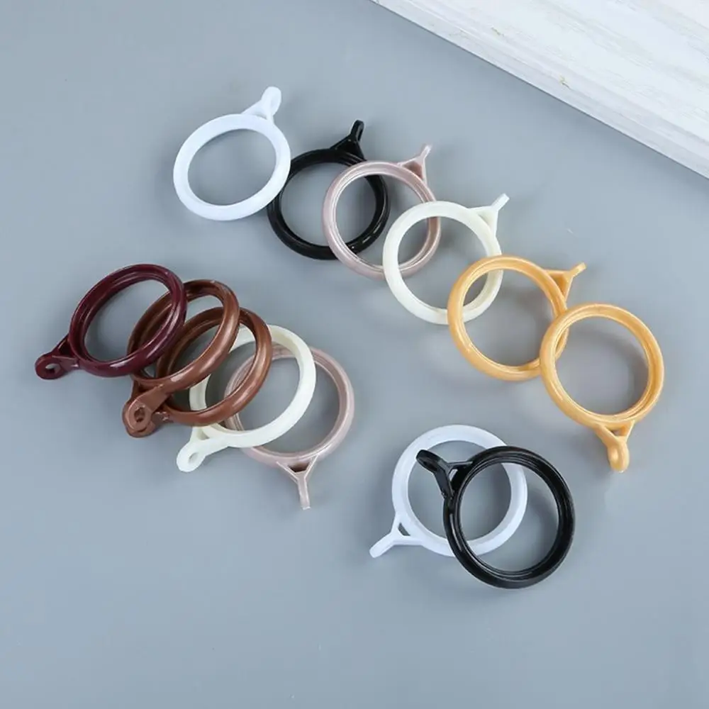 Thicken Solid Color Simple Curtain Decor Roman Rod Clip Hook Curtain Rings Curtain Accessories Hanging Loop Buckle