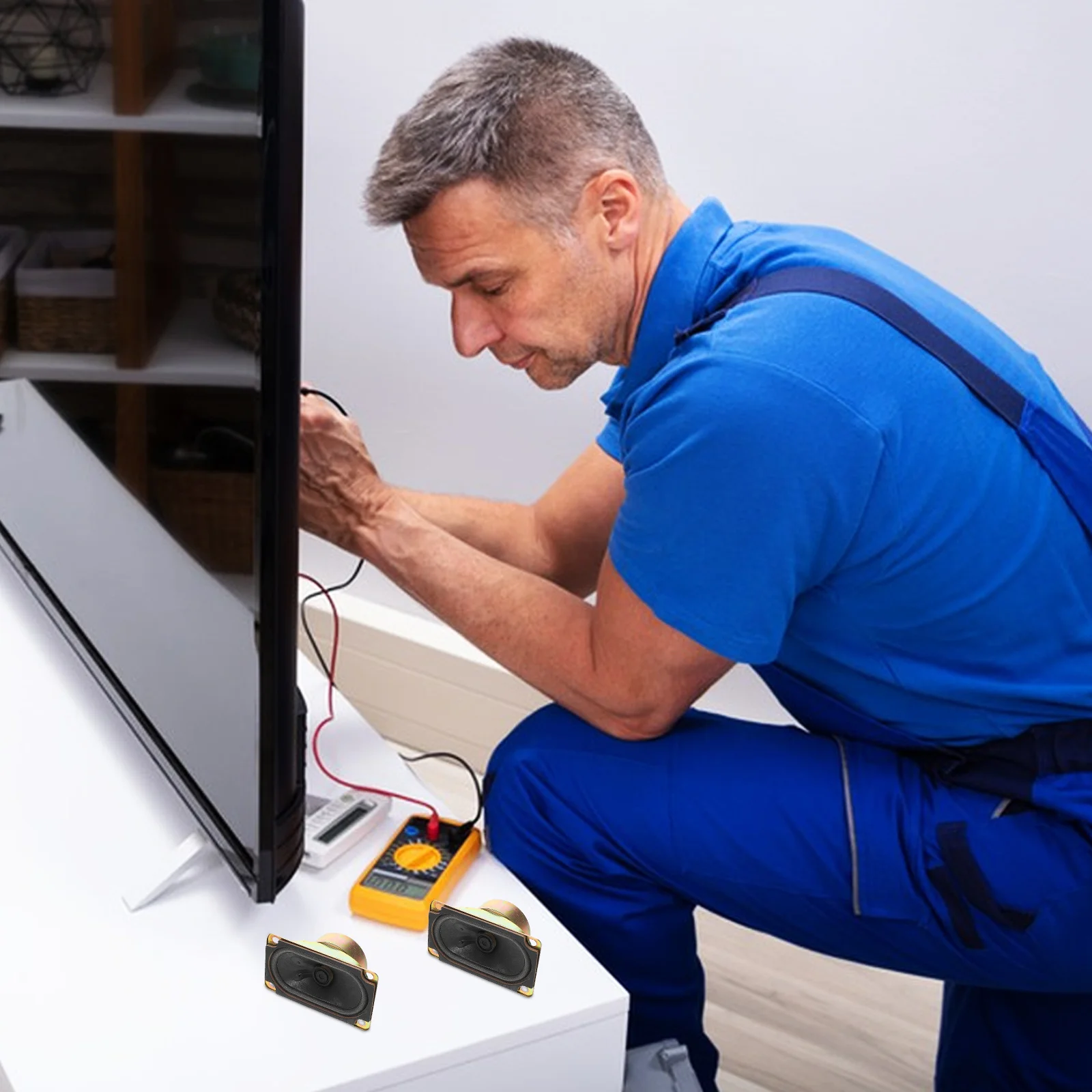 2pcs Lcd Speakers Audio Horn System Loudspeaker Drivers For Modern Living Room High Sensitivity Sound Box