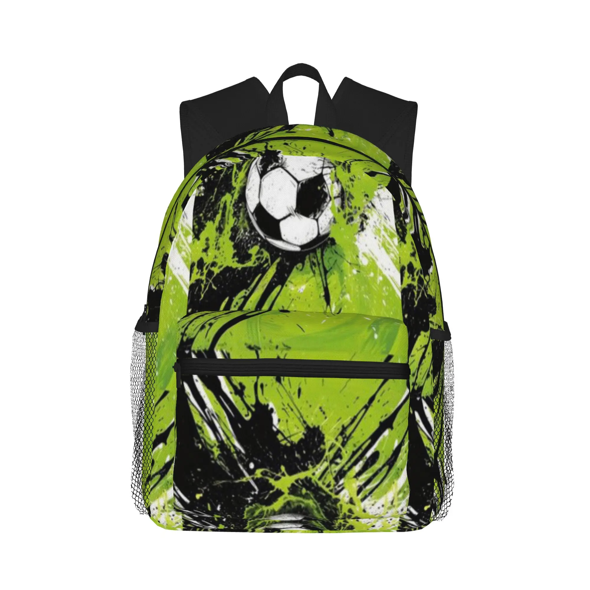 soccer ball paint explosion graphic  Casual Backpack for Students and Adults Travel backpack