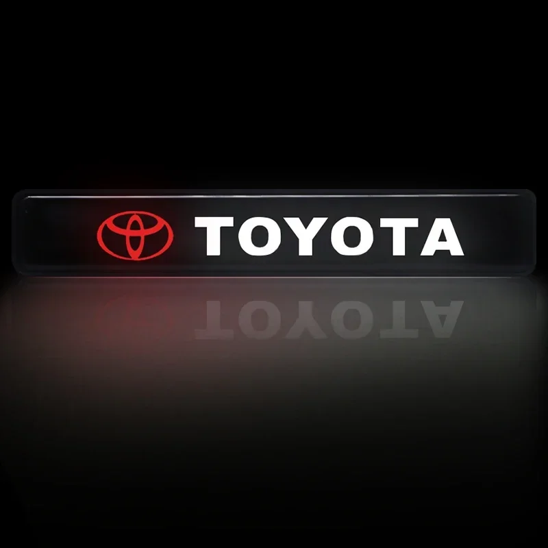 غطاء السيارة الأمامي مصبغة مصباح شعار ديكور الإنارات مصباح ليد لتويوتا TRD أفالون ميراي أفينسيس برادو هايلكس VVT-I 4WD كورولا