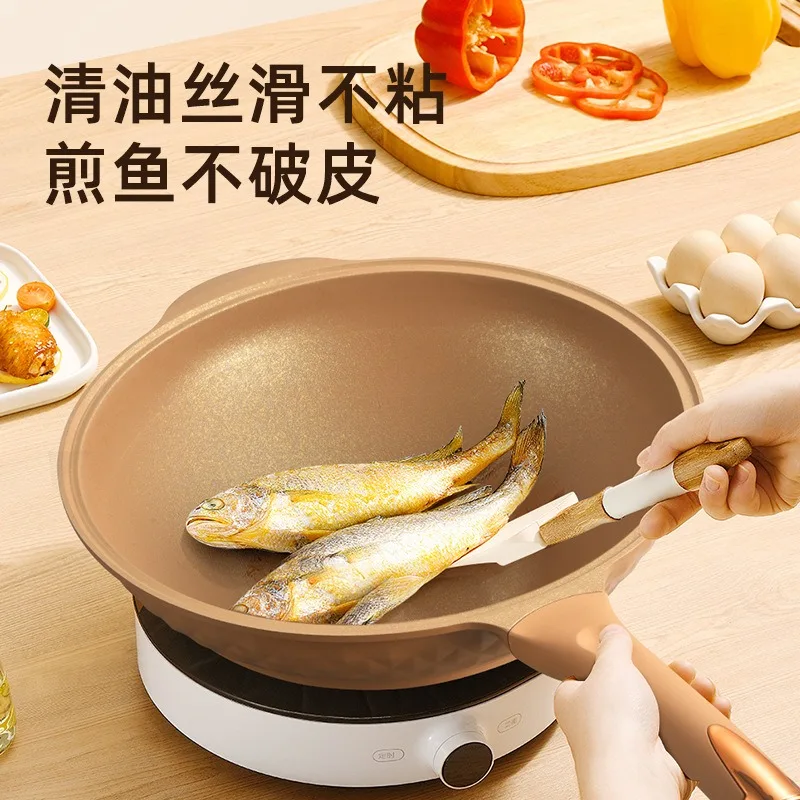 Micro‑Pressure Clay Wok Non‑Stick Ceramic Healthy Cooking Pan Multi‑Function Stew Steam All‑in‑One Household Wok