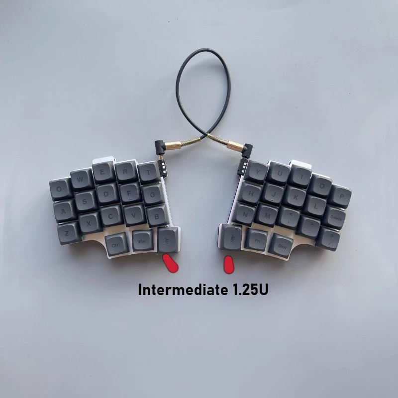 SW35 Split Type Keyboard Customized Dual Hand Split Ergonomic QMK Split Hot Swappable RGBVIAL Left and Right Hand Keyboard