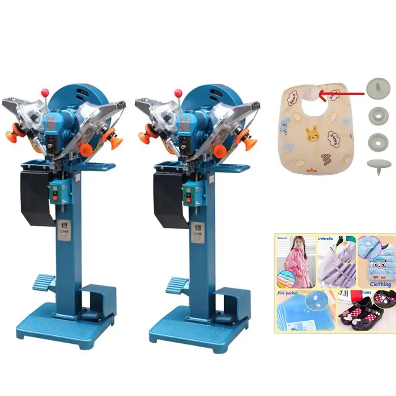 2023 High Quality  Factory Price Fully Automatic Snap Fastener Press Button Attaching Machine For Garment Factory