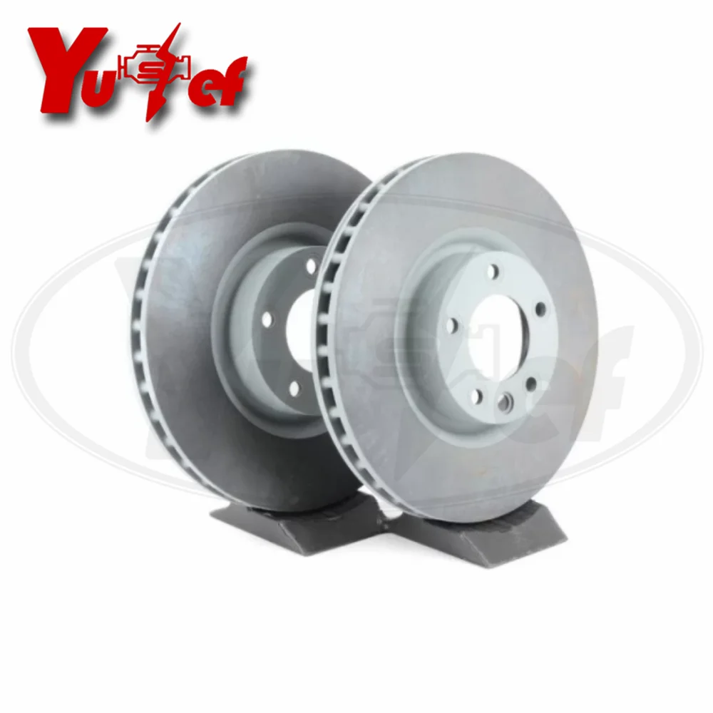 Pair Brake Disc Rotor For Porsche cayenne 2002-2010 OEM 95535140300 7L8615301A 7L5615301H