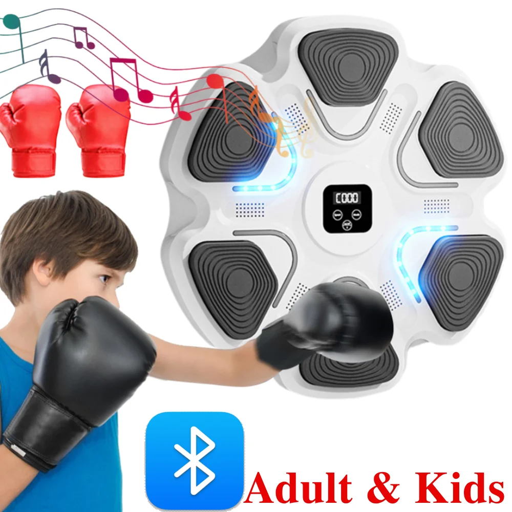 Smart Music Boxing Machine Bluetooth-Compatible Boxing Practice Wall Target USB Charging for Boxing Sports Adult/Children